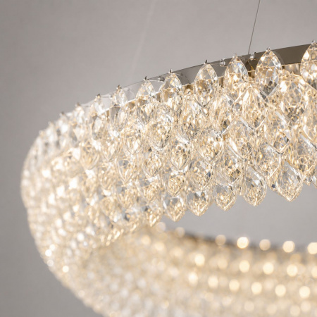 LED-люстра ATERA с кристаллическим эффектом