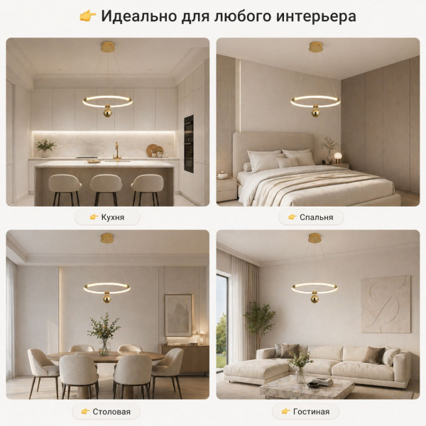Современная потолочная LED-люстра