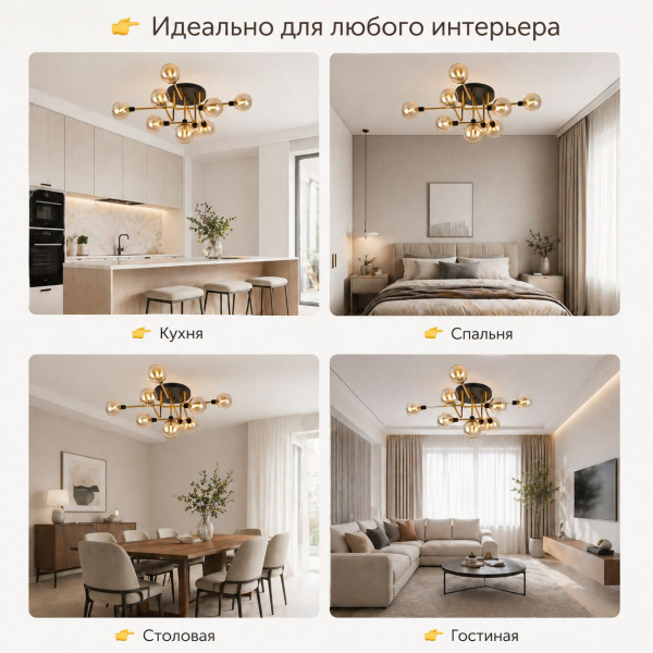 Стильная люстра ATERA в современном дизайне