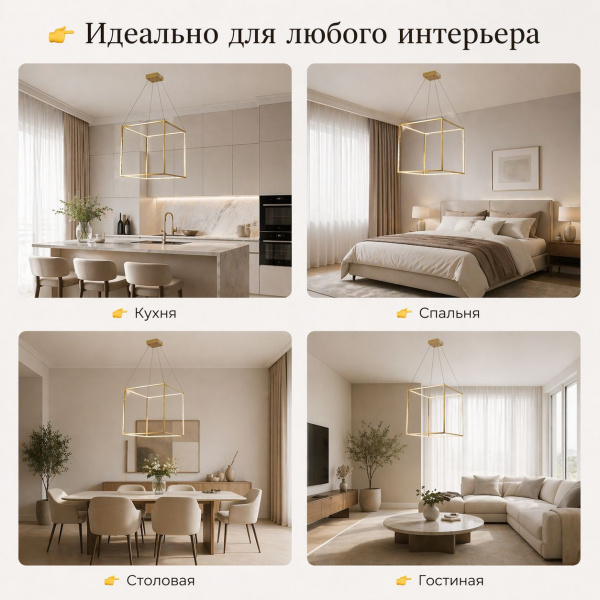 Люстра в форме куба ATERA