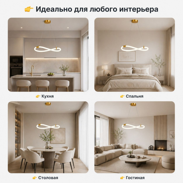 Компактная современная люстра ATERA